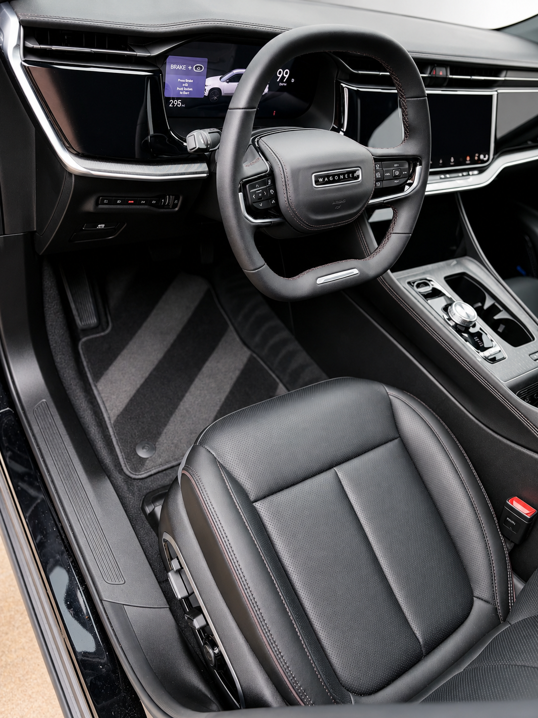 Jeep Wagoneer interior detailed by IceLux Detailing